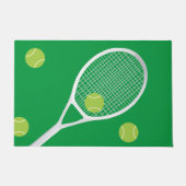 Moderne groene tennisracket bal deurmat (Voorkant)