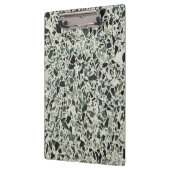 Moderne groene terrazzo-patroon abstract klembord (Links)