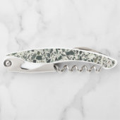 Moderne groene terrazzo-patroon abstract kurkentrekker (Voorkant)