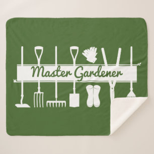 Moderne groene tuinmastertuinier sherpa deken