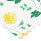 Moderne groene Waterverf Floral Tafelkleed (Gekanteld)