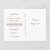 Moderne groet, prettige kerstfoto briefkaart (Achterkant)