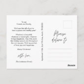 Moderne groet, prettige kerstfoto briefkaart (Achterkant)