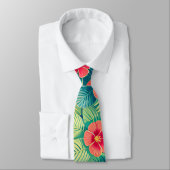 Moderne Groomsmen Bloemen patroon Stropdas (Gebonden)