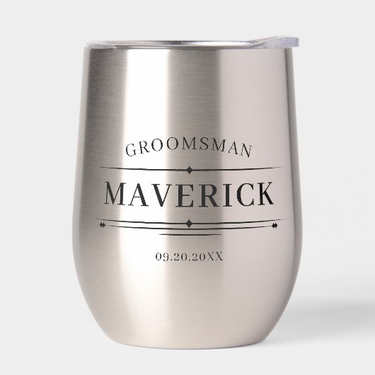 Moderne Groomsmen Gift  Elegant Beste Man (Links)