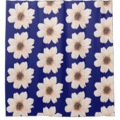 Moderne grote bloemen douchegordijn (Voorkant)