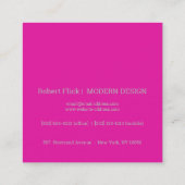 moderne grote golf vierkante visitekaartje (Achterkant)