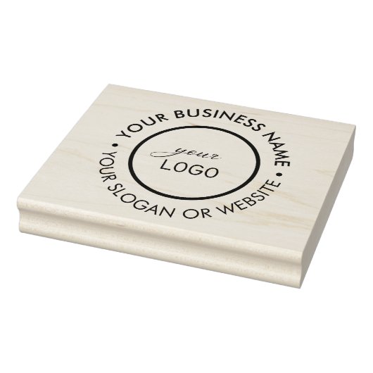 Moderne Grote Ronde Bedrijfs Aangepaste Logo Sloga Rubberstempel (Stempel)