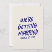 Moderne Grunge Hand getrokken Cake Retro Bold Brui Kaart (Achterkant)