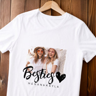 Moderne Grunge Hart Beste Vrienden BFF Foto Tri-Blend Shirt