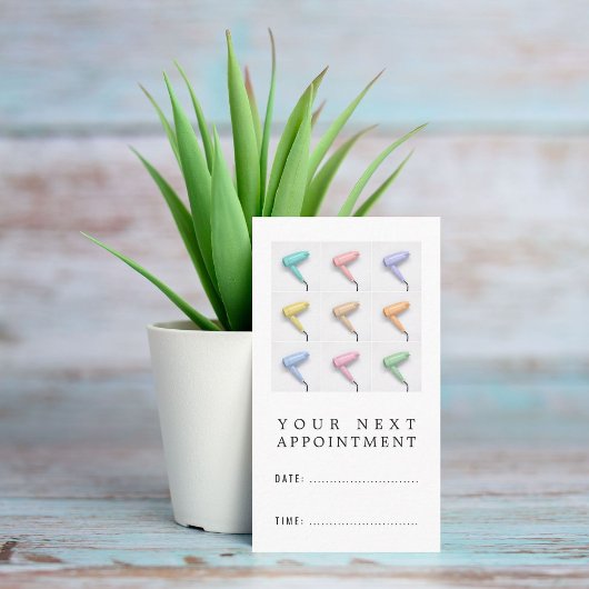 Moderne Haarstylist Appointment Card Afsprakenkaartje