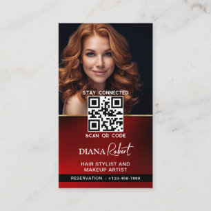 Moderne haarstylist Make-up Artist Beauty Salon Ar Visitekaartje