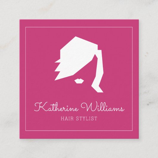 Moderne Haarstylist met benoeming Afsprakenkaartje (Voorkant)