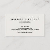 Moderne Haarstylist Scissors Logo Sequin Visitekaartje (Achterkant)