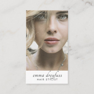 Moderne Hair Stylist Professionele Foto Visitekaartje