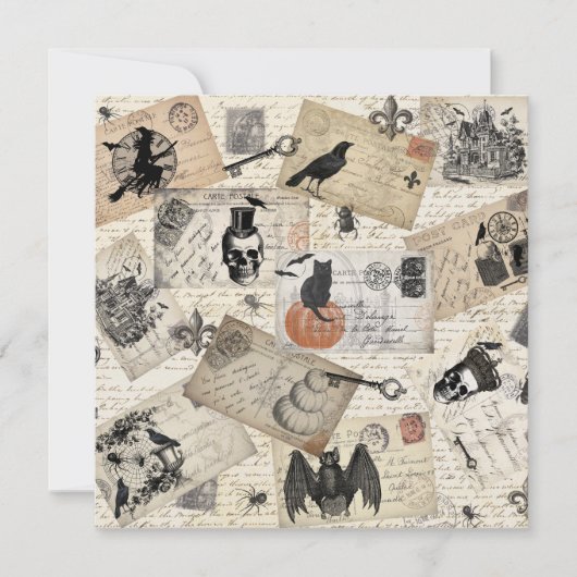 Moderne  halloween briefkaarten (Voorkant)