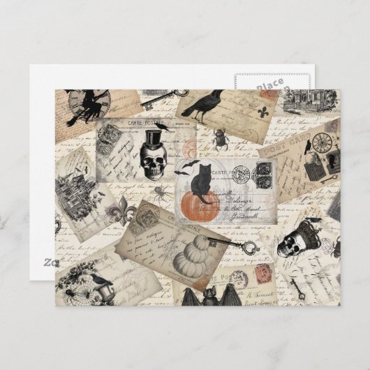 Moderne halloween briefkaarten (Voorkant / Achterkant)