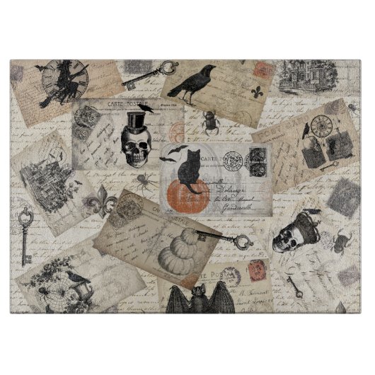 Moderne halloween briefkaarten snijplank (Voorkant)