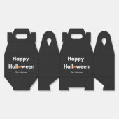 Moderne Halloween gunstbox – gepersonaliseerd Bedankdoosjes (Ongevouwen)