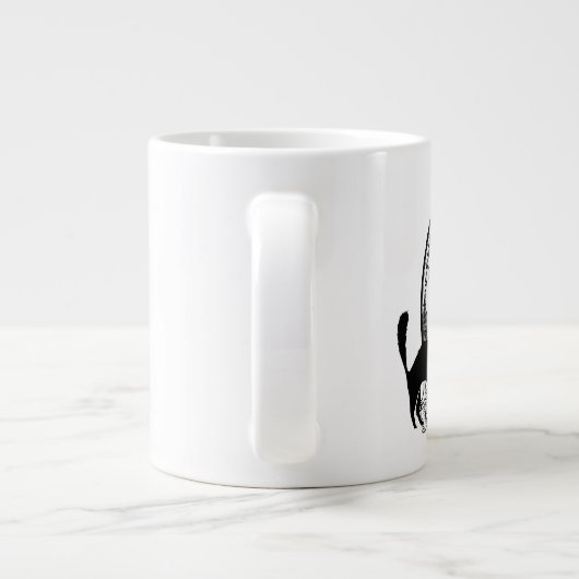 moderne  Halloween heks Extra Grote Mok (Achterkant)