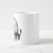 moderne  Halloween heks Extra Grote Mok (Voorkant)