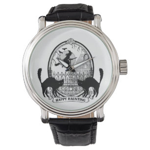 moderne Halloween heks Horloge