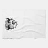 moderne Halloween-heks Theedoek (Horizontaal)