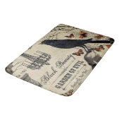 moderne halloween kraai en schedel badmat (Gekanteld)