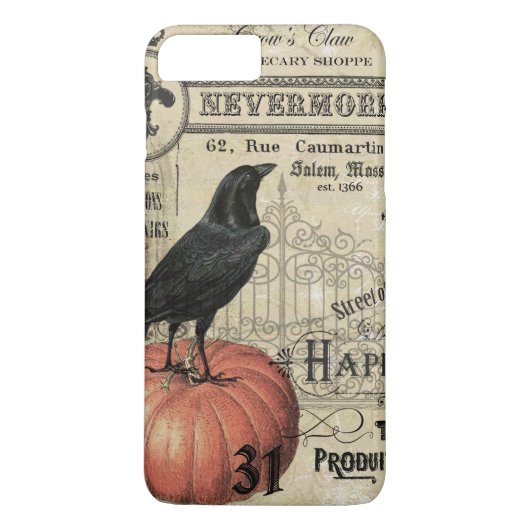 MODERNE  HALLOWEEN KROW EN PUMPKIN Case-Mate iPhone CASE (Achterkant)