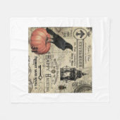 MODERNE  HALLOWEEN KROW EN PUMPKIN FLEECE DEKEN (Voorkant (Horizontaal))