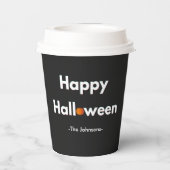 Moderne Halloween papieren bekers – gepersonalisee (Achterkant)
