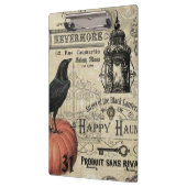 moderne halloween pompoen en kraai klembord (Links)