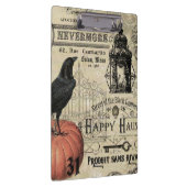moderne halloween pompoen en kraai klembord (Rechts)