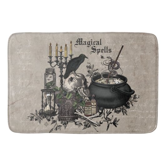 Moderne  halloween schedel badmat (Voorkant)