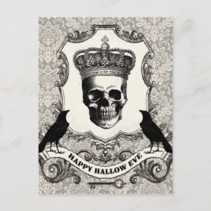 Moderne  halloween schedel briefkaart