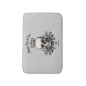 Moderne  halloween schedel en kroon badmat (Voorkant Verticaal)