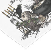 Moderne  halloween schedel korte tafelloper (Hoek)