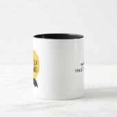 Moderne Halloween Spooky & Zoet Vliegende Vleermui Mok (Midden)