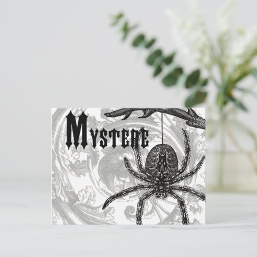 Moderne Halloween Tarantula Briefkaart (Staand voorkant)