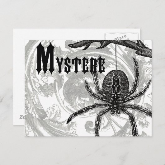 Moderne Halloween Tarantula Briefkaart (Voorkant / Achterkant)
