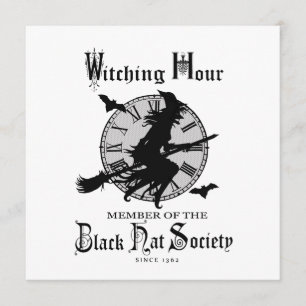 Moderne Halloween witch Kaart