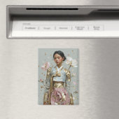 Moderne Hanbok-kunstprint Magneet (Insitu (Vaatwasser))