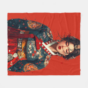 Moderne Hanbok Portretdeken Fleece Deken