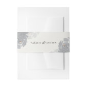 Moderne hand geschilderd bloemenbruiloft uitnodigingen wikkel (Voorkant Voorbeeld)