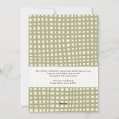 Moderne Hand Getrokken Bogen Boho Vrolijke Kerstfo Feestdagenkaart (Achterkant)