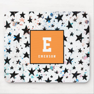 moderne hand getrokken pretruimte en sterren muismat