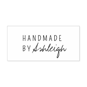 Moderne Handgemaakte met Liefde Eenvoudige Script Zelfinktende Stempel