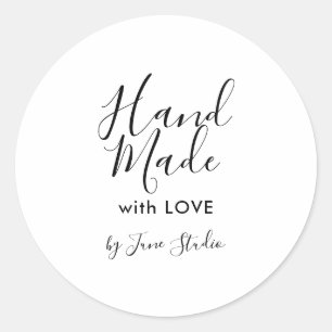 Moderne handgemaakte sticker met liefdespakket