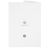 Moderne handgeschilderde bruiloft Dank u kaart (Achterkant)