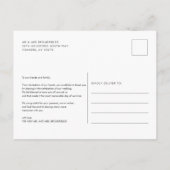 Moderne handgeschreven foto bruiloft Dank u Briefkaart (Achterkant)